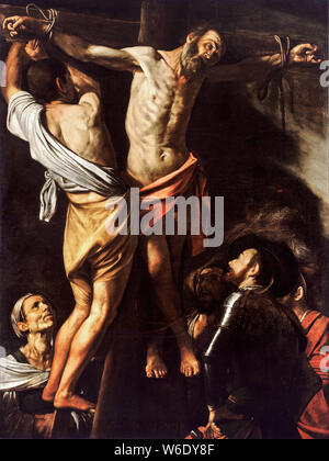 Caravaggio, die Kreuzigung des hl. Andreas, Malerei, ca. 1607 Stockfoto