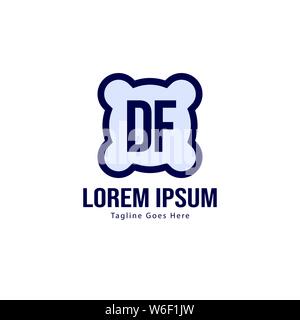 DF Schreiben Logo Design. Kreative Moderne DF Buchstaben Symbol Abbildung design Stock Vektor