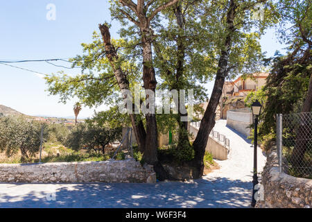 Oria, kleine ländliche Gemeinde in den Bergen von Andalusien Spanien Stockfoto
