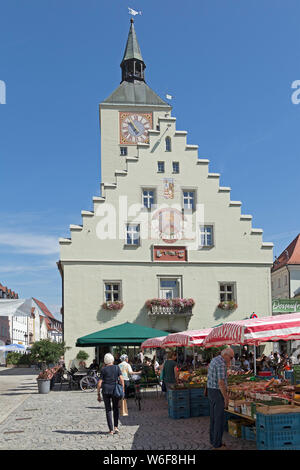 Rathaus, Deggendorf, Bayerischer Wald, Niederbayern, Deutschland Stockfoto