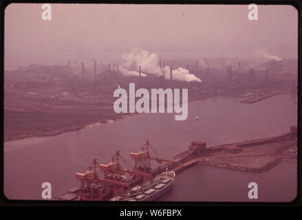 BETHLEHEM STEEL WERK SPARROWS POINT, an einem DIESIGEN TAG Stockfoto
