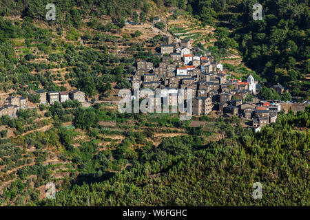 Piodão, ein kleines Bergdorf in der Serra do Açor, Portugal. Stockfoto