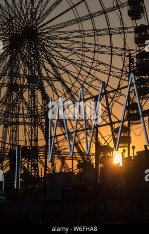 Das Bild des Gaint Rad in Mahim Fair, in Mahim, Mumbai, Indien Stockfoto