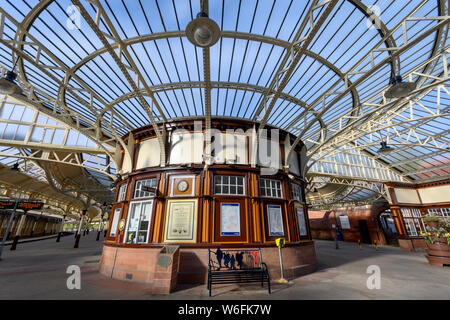 Wemyss Bay Railway Station, Wemyss Bay, Motorradtouren, North Ayrshire, Schottland, Großbritannien Stockfoto