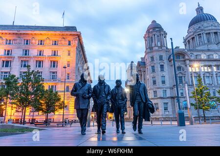 Die Beatles Statue, Liverpool Stockfoto