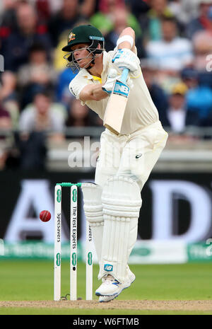 Australiens Steve Smith in schlagenden Aktionen während eines Tages eine der Asche Test Match bei Edgbaston, Birmingham. Stockfoto