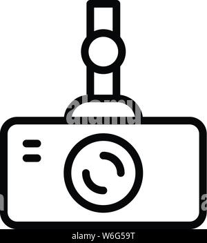 Auto cam-Symbol, outline Style Stock Vektor