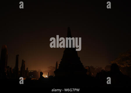 Wat Phra Sri Sanphet in der historischen Stadt Ayutthaya, Thailand. Stockfoto