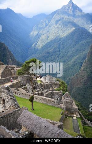 15. Jahrhundert Inka-Zitadelle Machu Picchu, Stockfoto