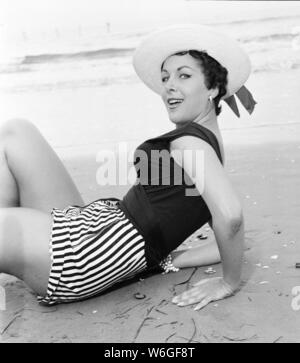 1956 Venedig Film Festival, Freitag, 31. August 1956. Unser Bild zeigt... Die italienische Schauspielerin Silvia De Vietri. Stockfoto