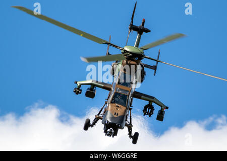 LE BOURGET PARIS - 21.Juni 2019: Französische Armee Airbus Eurocopter EC-665 Kampfhubschrauber Tiger auf der Paris Air Show. Stockfoto