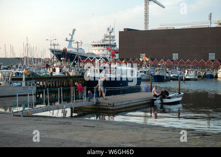 Skagen kleines Boot Hafen für kleine Schiffe Stockfoto