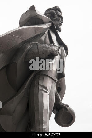 Onkel Sam Statue im Stadtzentrum von Troy NY Stockfoto