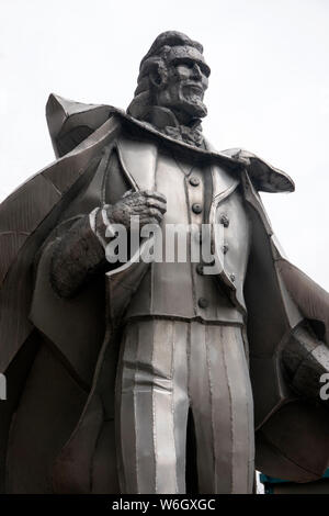 Onkel Sam Statue im Stadtzentrum von Troy NY Stockfoto