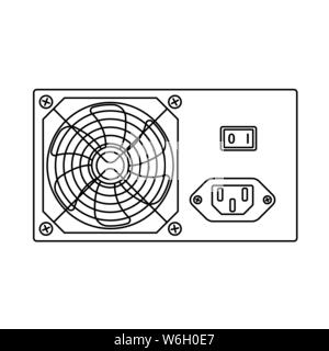 Leistungsteil Symbol. Überblick einfaches Design mit editierbaren Schlaganfall. Vector Illustration. Stock Vektor