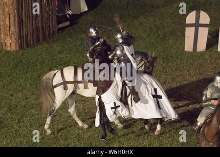 Historische Reenactment die Belagerung der Marienburg in Malbork, Polen. 20. Juli 2019 © wojciech Strozyk/Alamy Stock Foto Stockfoto