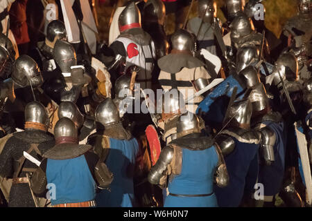 Historische Reenactment die Belagerung der Marienburg in Malbork, Polen. 20. Juli 2019 © wojciech Strozyk/Alamy Stock Foto Stockfoto