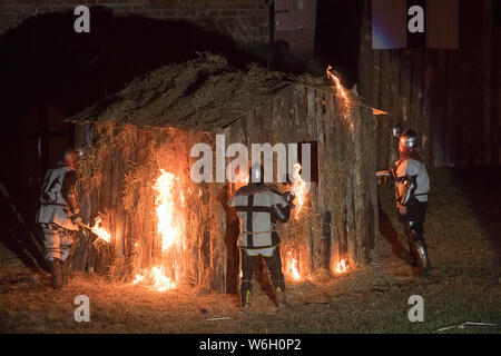 Historische Reenactment die Belagerung der Marienburg in Malbork, Polen. 20. Juli 2019 © wojciech Strozyk/Alamy Stock Foto Stockfoto