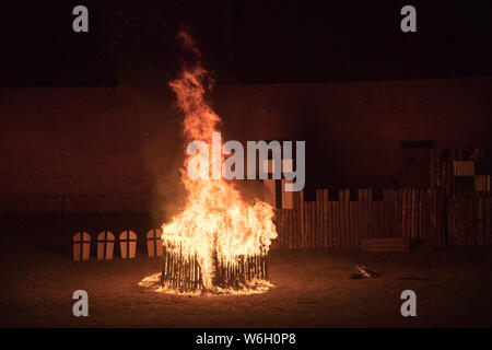 Historische Reenactment die Belagerung der Marienburg in Malbork, Polen. 20. Juli 2019 © wojciech Strozyk/Alamy Stock Foto Stockfoto