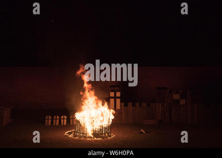 Historische Reenactment die Belagerung der Marienburg in Malbork, Polen. 20. Juli 2019 © wojciech Strozyk/Alamy Stock Foto Stockfoto