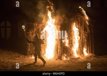 Historische Reenactment die Belagerung der Marienburg in Malbork, Polen. 20. Juli 2019 © wojciech Strozyk/Alamy Stock Foto Stockfoto