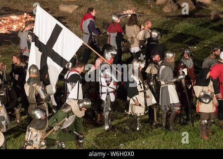 Historische Reenactment die Belagerung der Marienburg in Malbork, Polen. 20. Juli 2019 © wojciech Strozyk/Alamy Stock Foto Stockfoto