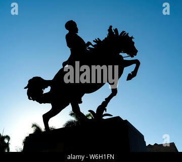 Das Denkmal für Antonio Maceo auf dem Malecon, Havanna, Kuba Stockfoto