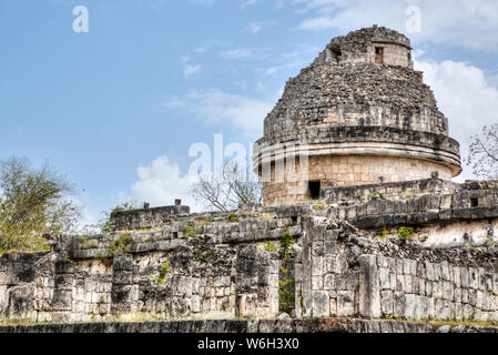 Observatory (Caracol), Chichen Itza, UNESCO-Weltkulturerbe, Yucatan, Mexiko Stockfoto