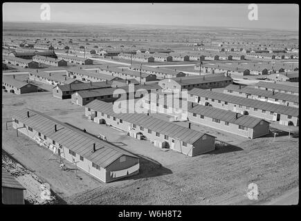 Granada Relocation Center, Amache, Colorado. Ein Blick auf die Granada Center nordwestlich von Th. . .; Umfang und Inhalt: Der vollständige Titel für dieses Foto lautet: Granada Relocation Center, Amache, Colorado. Ein Blick auf die Granada Center Nordwesten Blick vom Wasserturm. Stockfoto