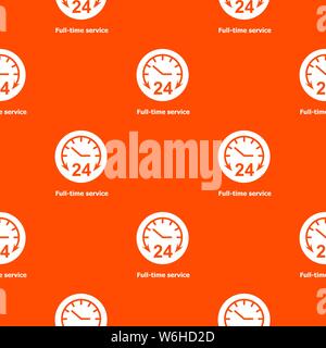 Full Service Muster Vector Orange Stock Vektor