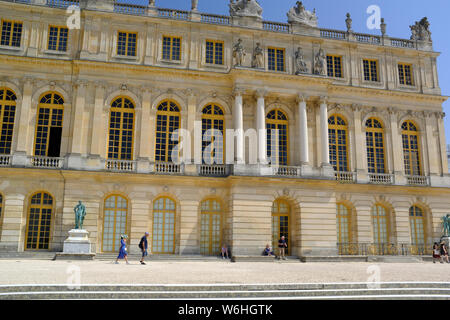 Szene am Schloss Versailles in Paris, Frankreich Stockfoto