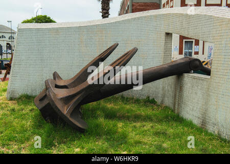 Anker der Deutschen Battleship Admiral Graf Spee in Montevideo port, Montevideo, Uruguay Stockfoto