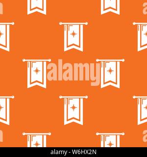 Ritter flaggenmuster Vector Orange Stock Vektor