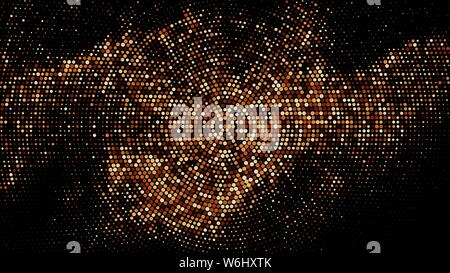 Kaffee Farbe halftone gepunkteten Hintergrund. Abstrakte Rundschreiben Retro Muster. Pop Art Stil Hintergrund. Schokolade Schattierungen Explosion von Konfetti. Digital Ge Stock Vektor