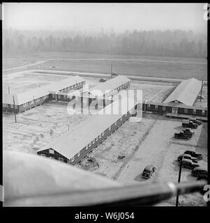 Jerome Relocation Center, Denson, Arkansas. Eine Ansicht zeigt einen Abschnitt des Krankenhauses. Stockfoto
