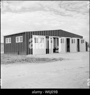 Jerome Relocation Center, Denson, Arkansas. Eine Außenansicht der Feuerwache an der Jerome Zentrum. Stockfoto