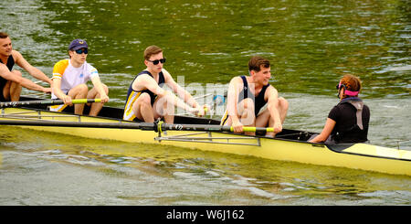 Oxford University Sommer Eights 2019 - rudern Regatta Stockfoto