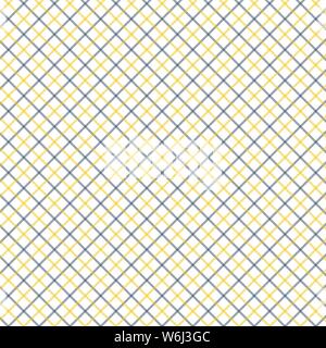 Schwarz und Gelb Tattersall Muster prüfen. Herren Hemd Mode Textil. Wiederholen Tile-Muster. Stock Vektor