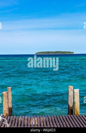 Deck Indischer Ozean Marine in Unguja aka Insel Sansibar Tansania Ostafrika Stockfoto