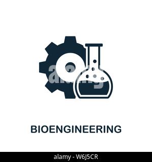 Symbol für Bioengineering-Vektor. Kreative Zeichen aus Wissenschaft Ikonen Sammlung. Gefüllte flache Bioengineering Icon für Computer und mobile Stock Vektor