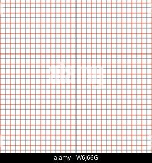 Rot und Schwarz Tattersall Muster prüfen. Herren Hemd Mode Textil. Wiederholen Tile-Muster. Stock Vektor