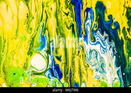 Abstrakte Kunst Malerei Hintergrund, Farbe Textur, Pinselstrichen auf die Leinwand, die Isolation von Artwork Fragment. Stockfoto