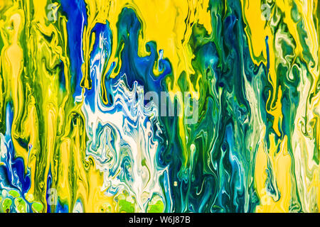 Abstrakte Kunst Malerei Hintergrund, Farbe Textur, Pinselstrichen auf die Leinwand, die Isolation von Artwork Fragment. Stockfoto