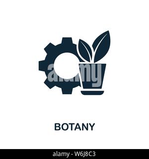 Symbol für Botany-Vektor. Kreative Zeichen aus Wissenschaft Ikonen Sammlung. Gefüllte flache Botany Symbol für Computer und mobile Stock Vektor