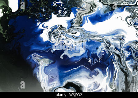 Abstrakte Kunst Malerei Hintergrund, Farbe Textur, Pinselstrichen auf die Leinwand, die Isolation von Artwork Fragment. Stockfoto