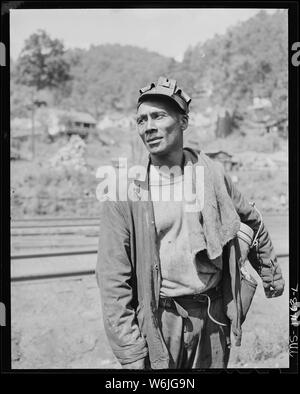 Bergmann. Gilliam, Kohle und Koks, Gilliam Mine, Gilliam, McDowell County, West Virginia. Stockfoto