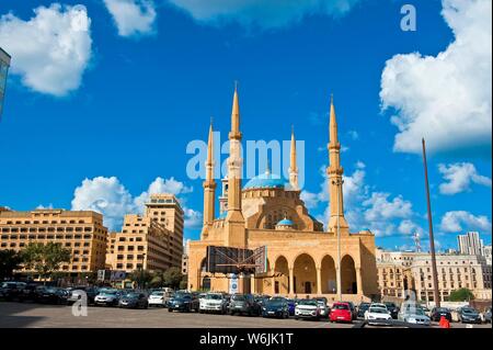 Die Mohammed al-Amin Moschee in Beirut, Libanon Stockfoto