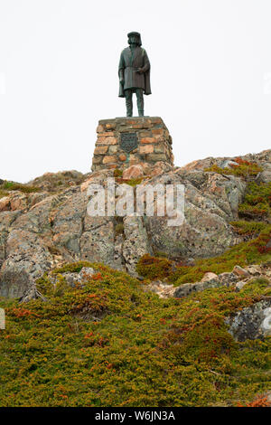 John Cabot Statue, John Cabot städtischen Park, Bonavista, Neufundland und Labrador, Kanada Stockfoto