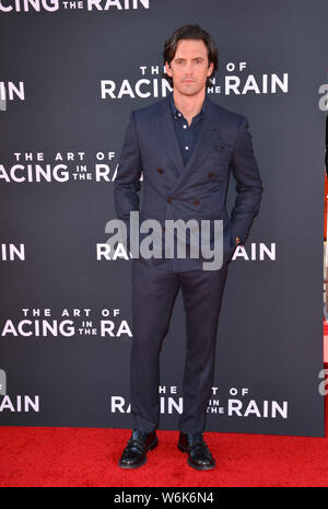 Los Angeles, USA. 01 Aug, 2019. LOS ANGELES, USA. August 02, 2019: Milo Ventimiglia bei der Premiere von "The Art of Racing in the Rain" am El Capitan Theatre. Foto: Paul Smith/Alamy leben Nachrichten Stockfoto