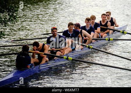 Oxford University Sommer Eights 2019 - rudern Regatta Stockfoto